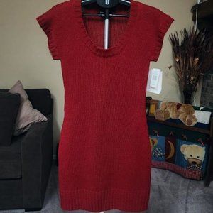 NWT My Michelle red sweater dress sz Junior Large